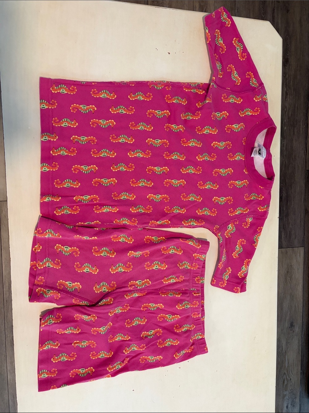 Hanna Andersson Hot Pink Seahorse Short Pajama Set